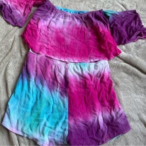 Tie-Dye Off-Shoulder Women Romper